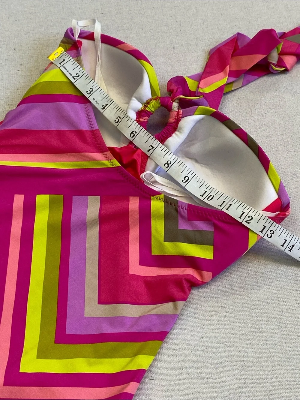 Trina Turk Waltz Convertible Bandeau Striped One Piece Swimsuit